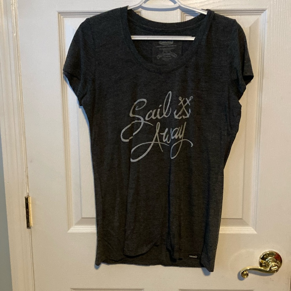 Cariloha XL women’s top. “Sail Away” with anchors on front. No damages.